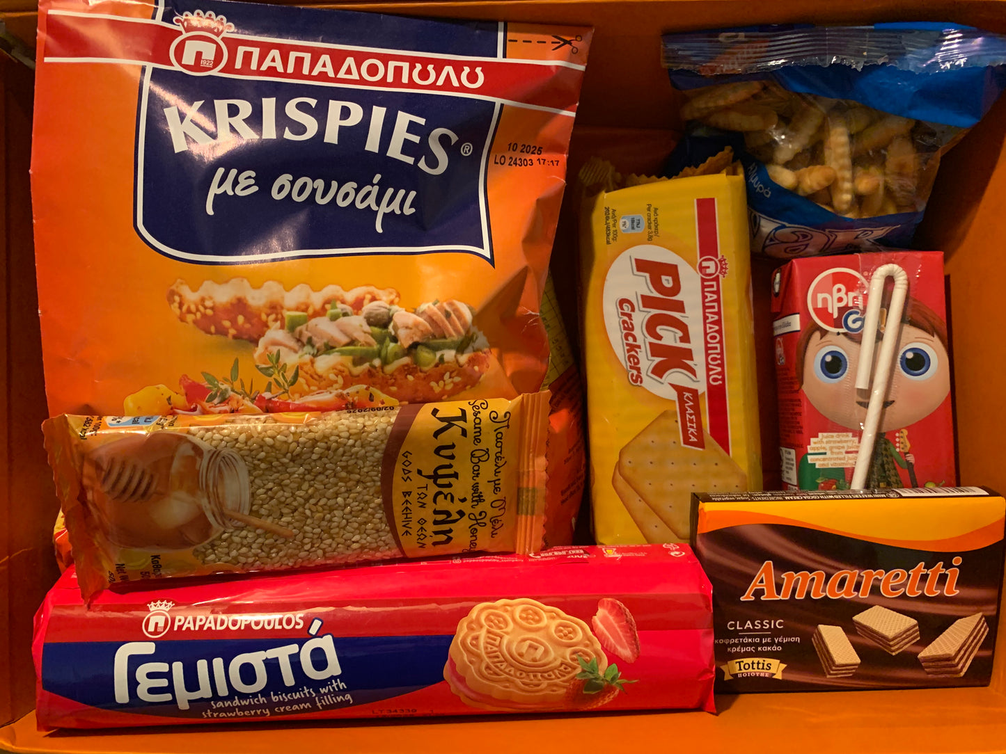 Athena’s Picks – Mini Edition (5–7 Snacks) Greek Snacks